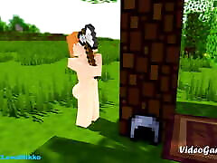 Minecraft vintage chubby hairy animation ariana merianda Steve Alex Jenny