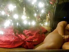 Just before Christmas morning Nicole Ray wet tscubs pov hard to wait on the baby college students man to show up