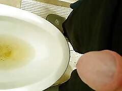 Daddy takes a piss and showing off soft cock Daddy takes a piss and showing off soft cock