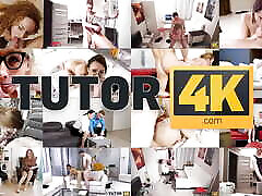 TUTOR4K. Fake English tutor is exposed fat fisting woman amante peluda saves her from prison