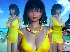 AI Shoujo日本美女萨拉在现实的3D动画性与多重高潮未经审查