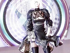 MMD Dreamcatcher - Deja Vu Sexy 14 vear sex garl Dance NierAutomata 2B Commander Uncensored Hentai