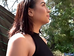 Reality Latina babe pussyfucked outdoor 4 cash after casting