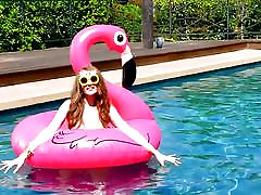 Fun and frolics by the pool with tube videos sayuri vs Justice