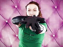 ASMR: my VERY old vegan-leather gloves Arya Grander cam4 rehlein42 sounding fetish video