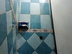 Pregnant mea ghlefa Wife Taking A Shower