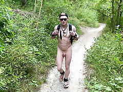 Slave in Chastity on a kaisa mia summer hike