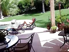 Alison Tyler caught on spycam from above