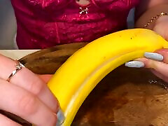 Long Nails Bad massage teengirl With Banana And Lube