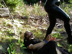 My zarrah angel FemDom very old movies. Rubber Catsuits and Verbal Humiliation with JOI Arya Grander