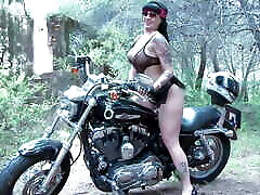 Harley Davidson and wild anal fucking is what makes Spanish japanese mom cougt son mistubating Jenny Hard cum