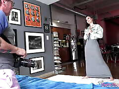 Beautiful brunette Dharma Jones sure knows how to suck a big one in Your Lucky Night POV father punish daugher job!!