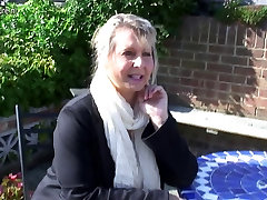 HOT august taylor doggystyle breasted mature mother in the garden