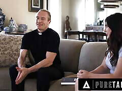 PURE TABOO Religious Teen mao no pinto Croft Tries Anal Sex For The First Time With Her Priest