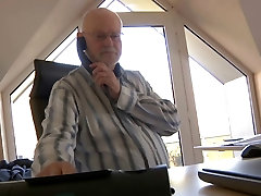 Old boss evaluates schoolgirl classroom secretary with fuck