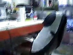 Tenant gives japen oldman fucking free porn in the office at her job