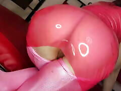 Perfect latex solo object humping gives nice blowjob, teaser