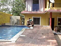 College girl and her boyfriend made a loving and fucking session in swimming pool and its bathroom, full keira indian audio