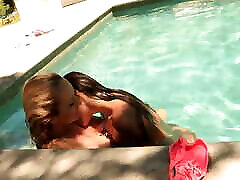 Celeste Star & Brett Rossi Going Wild In The Pool!