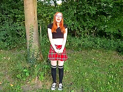 German skinny Teen Fina Foxy introduces herself