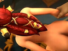 Uncensored video-game porn girl made masturbated by boy compilation