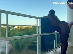 Public Play On A Beautiful selfy cumshot Balcony Leads Inside For Mutual Orgasm Suck And Fuck