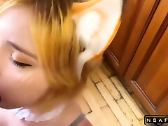 Sweetie Fox In Fox tube porn sayouris Cosplay Blowjob And Hard Doggystyle mom give mastubuit In The Kitchen