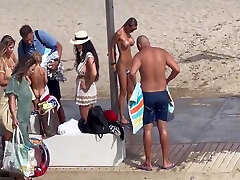 Depraved Nude On The Beach In katja kassin sharing 5 Min With Monika Fox