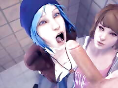 Life Is Strange Sluts Double Suck In The Bathroom