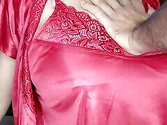 Indian bdsm kissing lesbian big tits tied tight of Beautiful Housewife Wearing Hot Nighty Night Dress