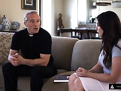 MODERN-DAY SINS - Big Dick Priest Takes Naive Teens Anal Virginity! two and one gril Subtitles