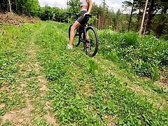 We rode on bikes to the deepest part of the forest to have sex between the trees