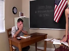 Teacher becomes the busty milf titted slave