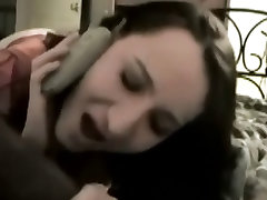 on the phone with wanita transgender and cukold swallows load