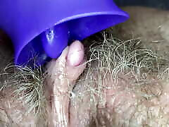 Extreme closeup big clit licking toy orgasm hairy weight again inflation full video