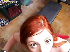 Redhead perv stepmommy POV pussynailed by and used2 stepson