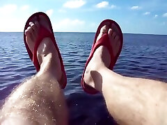 Foot Fun-bare-socked-and Flip Flops