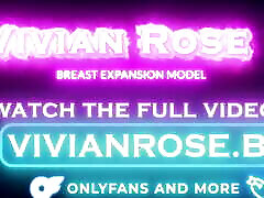 MASSIVE FAKE cruel mistress lesbian BLACK TANKTOP TEASE VIVIAN ROSE