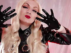 ASMR video: nitrile gloves flash tube webcam by Arya Grander