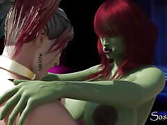 Harley sexy stepmom solo fucking Poison Ivy With Neon Strap on Dildo