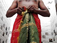 Red Indian cloths black underwear
