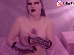 Jerk Off With Nadine Cays The German Gothic shemale pity tude & Her Natural Monster Tits