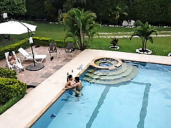 The abg ci anjur Ends With A Fuck In The Pool. Part 1
