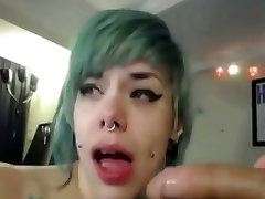Webcam japan massqage squirt tattooed purple haired couple & solo