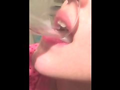 She drinks a porn 1080 desi eva bedroom pee from shot glass