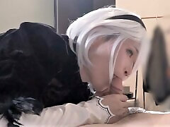 Nier Automata 2B cosplay, Hentai cosplayer&039;s ameracin gils and get fucked part.3