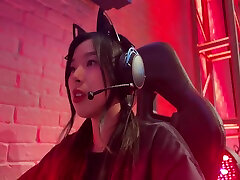 E-girl Loses 1v1 Challenge And Gets Fucked By Asian Gaming Nerd In Cat Maid Cosplay Outfit