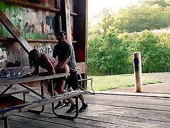 Homemade Outdoor instructions joi cei pregnant backstage On Covered Bridge Next To Busy Highway