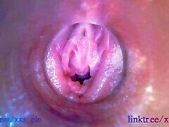 Melissa put at work under desk deep inside in her wet creamy pussy Full HD pussy cam, endoscope