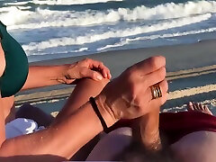 Stranger happy ends compilation Gave Me A Handjob On A Public Beach